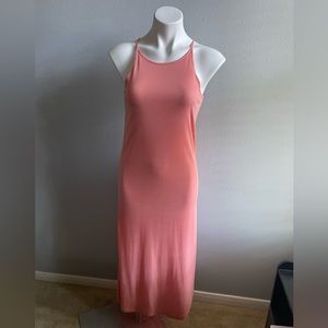 Forever 21 Women’s Small Halter Midi Dress Coral Spring Summer